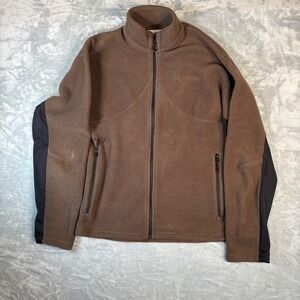 Beretta Jacket Mens 2XL Brown Polartec Fleece Shooting Hunting Gorpcore Full Zip